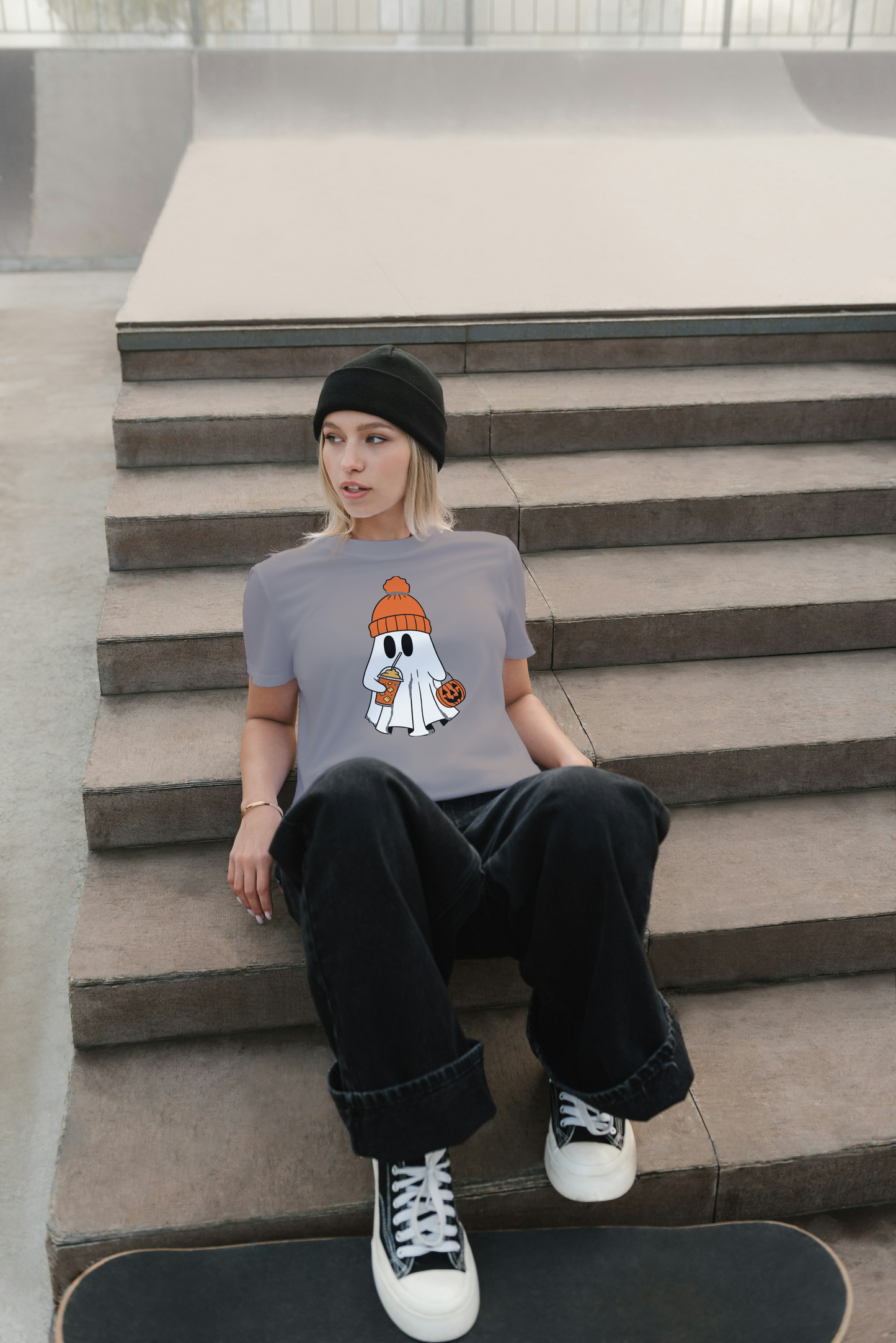 Silly Ghost Womens T-Shirt