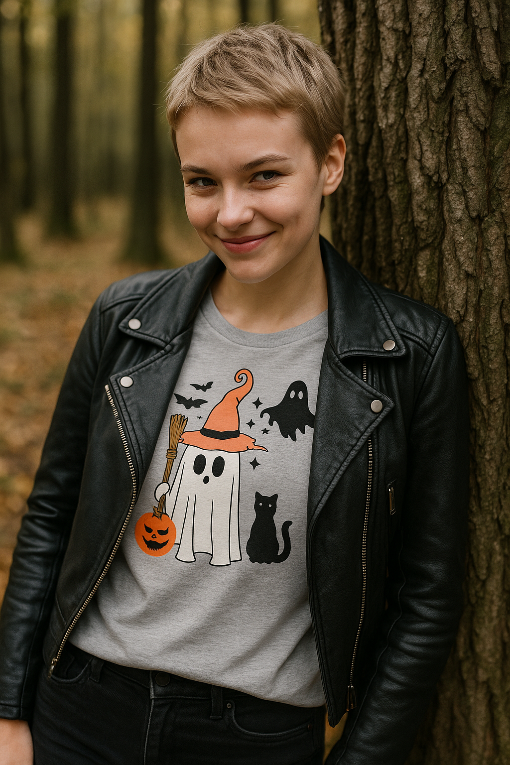 Spooky Cute Halloween Ghost T-Shirt