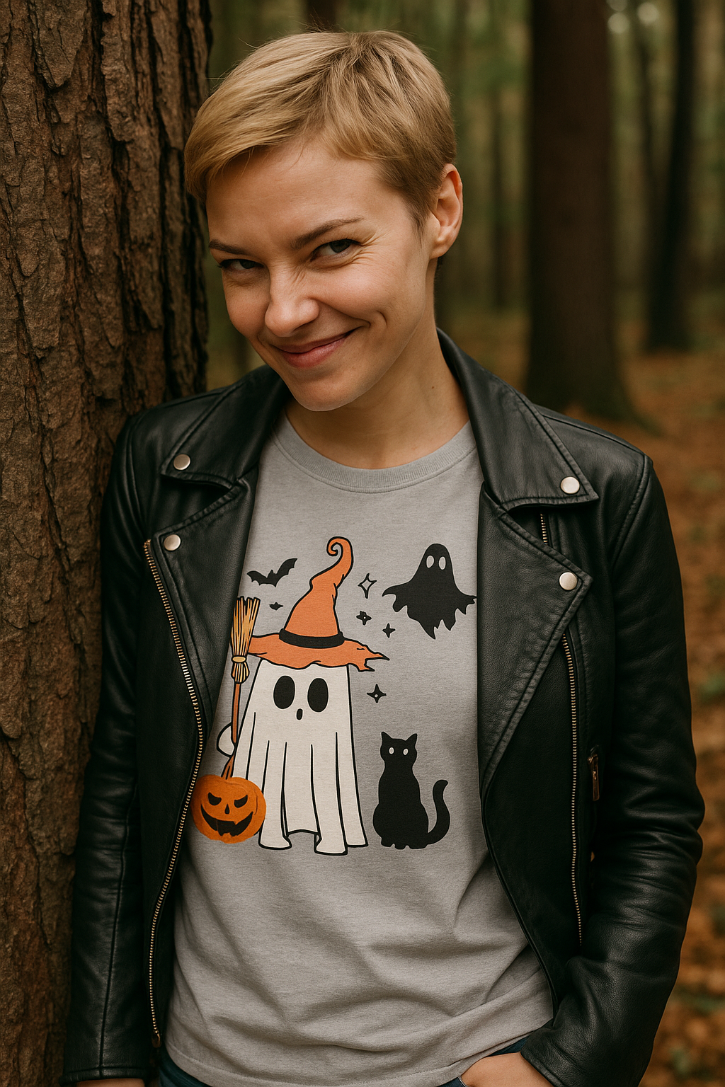 Spooky Cute Halloween Ghost T-Shirt