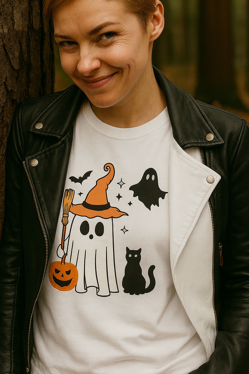 Spooky Cute Halloween Ghost T-Shirt