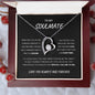 "To My Soulmate" Forever Love Necklace Heart