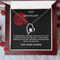 "To My Beautiful Wife" Forever Love Heart Necklace