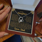 Beautiful Forever Love Heart Necklace for Daughter "never forget"
