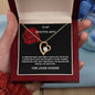 "To My Beautiful Wife" Forever Love Heart Necklace