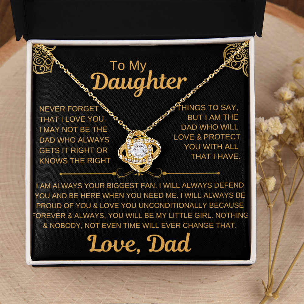 Beautiful Love Knot Necklace for Daughter