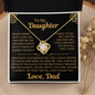 Beautiful Love Knot Necklace for Daughter