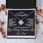 To My Daughter-Love Knot Necklace