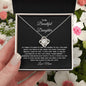 "To My Beautiful Daughter" from Mom-Love Knot Necklace