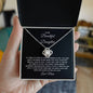 "To My Beautiful Daughter" from Mom-Love Knot Necklace
