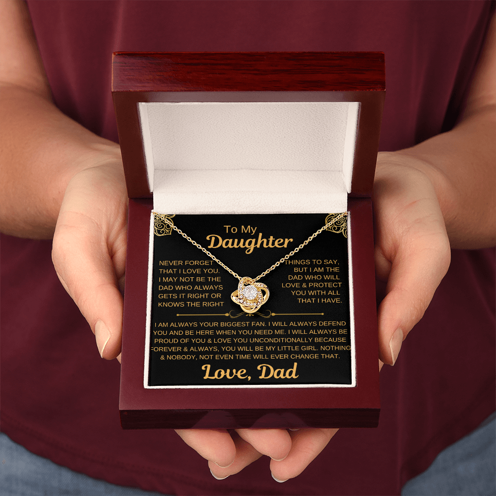 Beautiful Love Knot Necklace for Daughter