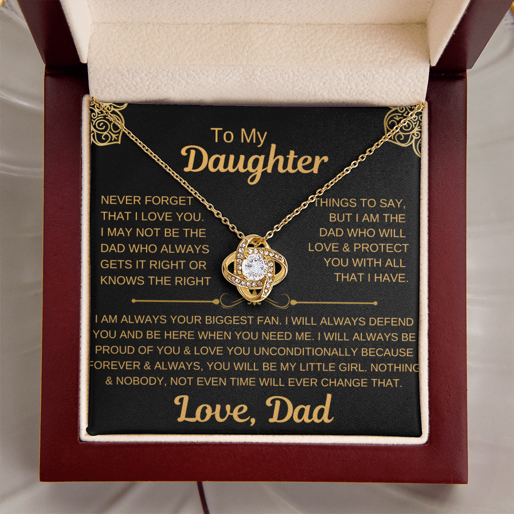Beautiful Love Knot Necklace for Daughter