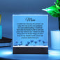 "Love for Mom" Acrylic Plaque LED