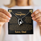 Beautiful Forever Love Heart Necklace for Daughter "never forget"