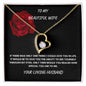 "To My Beautiful Wife" Forever Love Heart Necklace