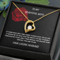 "To My Beautiful Wife" Forever Love Heart Necklace