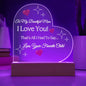 Acrylic Heart Plaque-Beautiful Mom