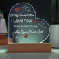 Acrylic Heart Plaque-Beautiful Mom