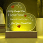 Acrylic Heart Plaque-Beautiful Mom
