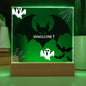 Spooky Bats & Ghosts Halloween LED Plaque