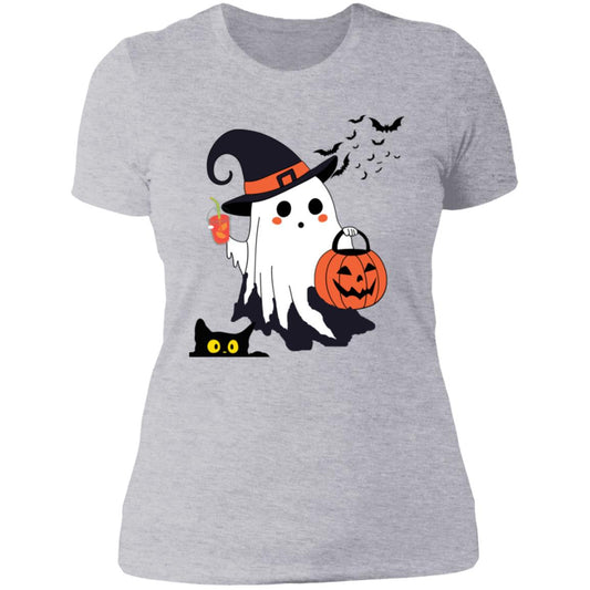 Halloween Ghost Witch Womens T-Shirt