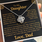 Beautiful Love Knot Necklace for Daughter