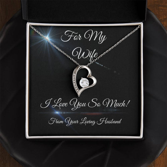 "For My Wife" Forever Love Heart Necklace